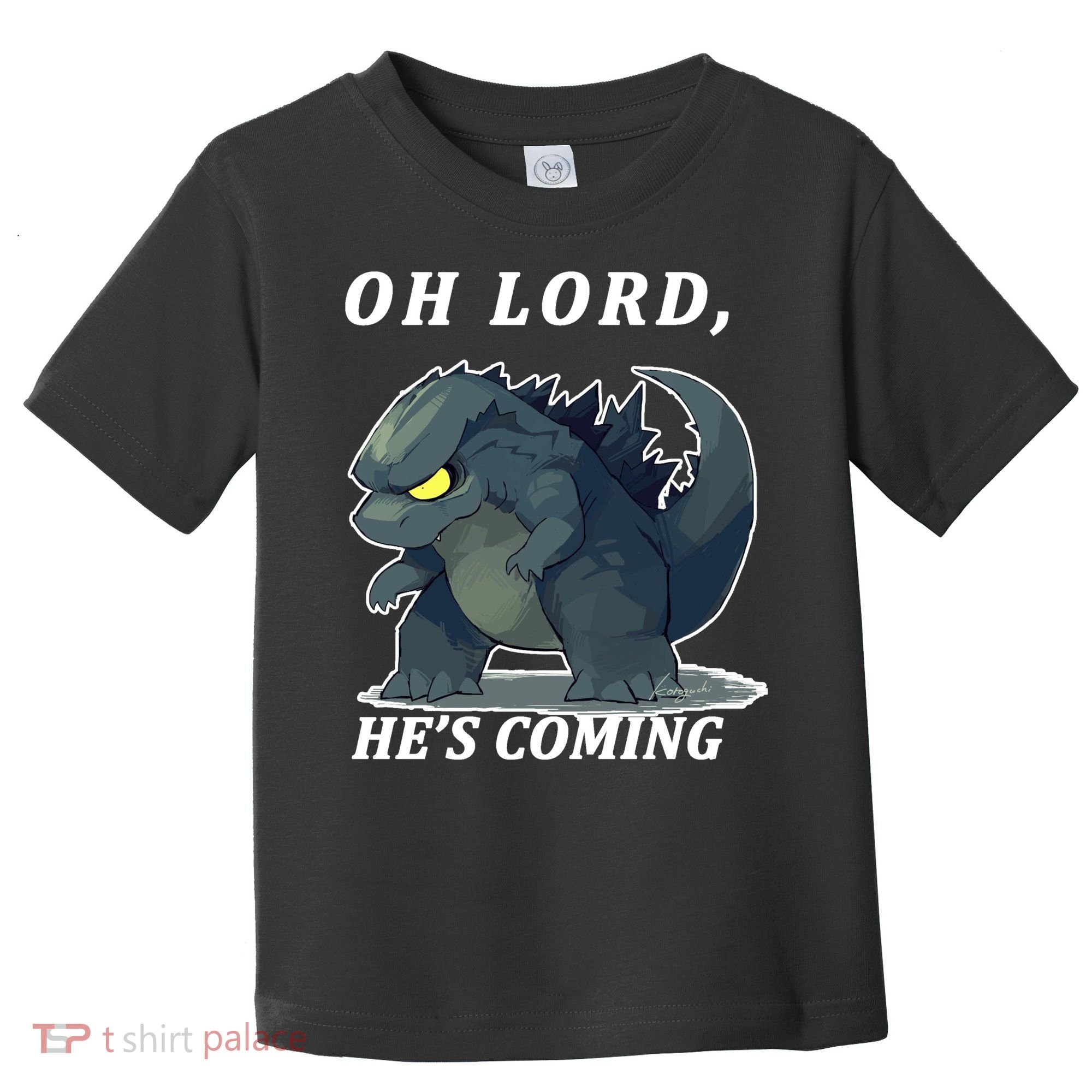 Oh Lord He's Coming Funny Monster Toddler T-Shirt