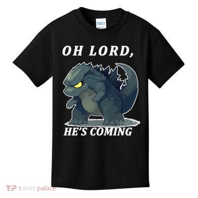 Oh Lord He's Coming Funny Monster Kids T-Shirt