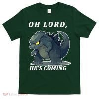 Oh Lord He's Coming Funny Monster T-Shirt thumb 0
