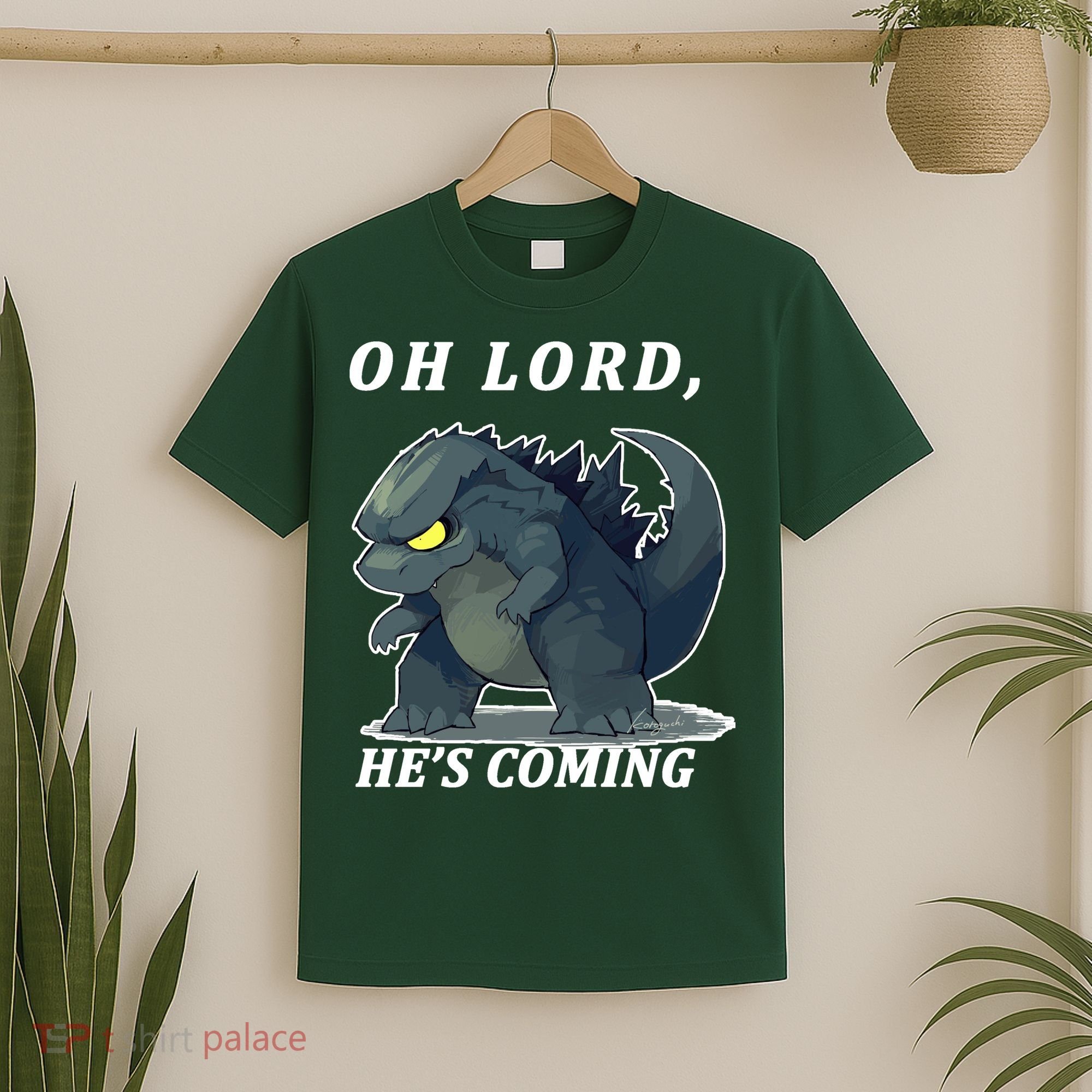Oh Lord He's Coming Funny Monster T-Shirt