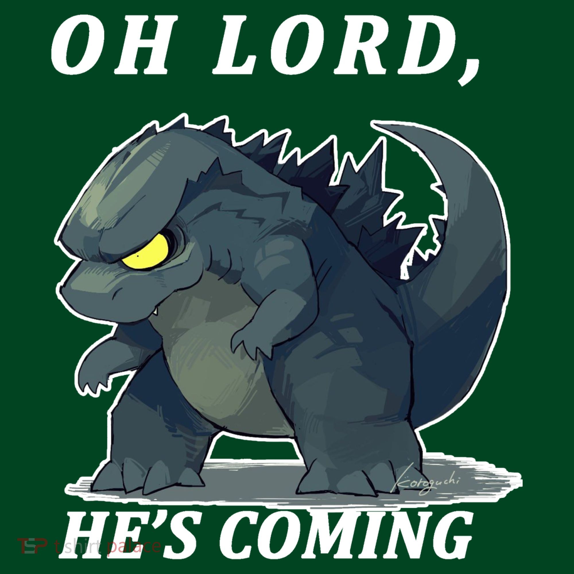 Oh Lord He's Coming Funny Monster Mousepad