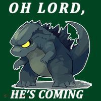 Oh Lord He's Coming Funny Monster Visor thumb 3