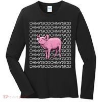 Oh My God Pig Women's Long Sleeve Shirt thumb 0