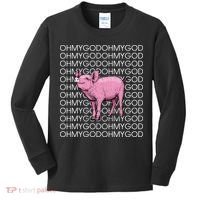 Oh My God Pig Kids Long Sleeve Shirt thumb 0