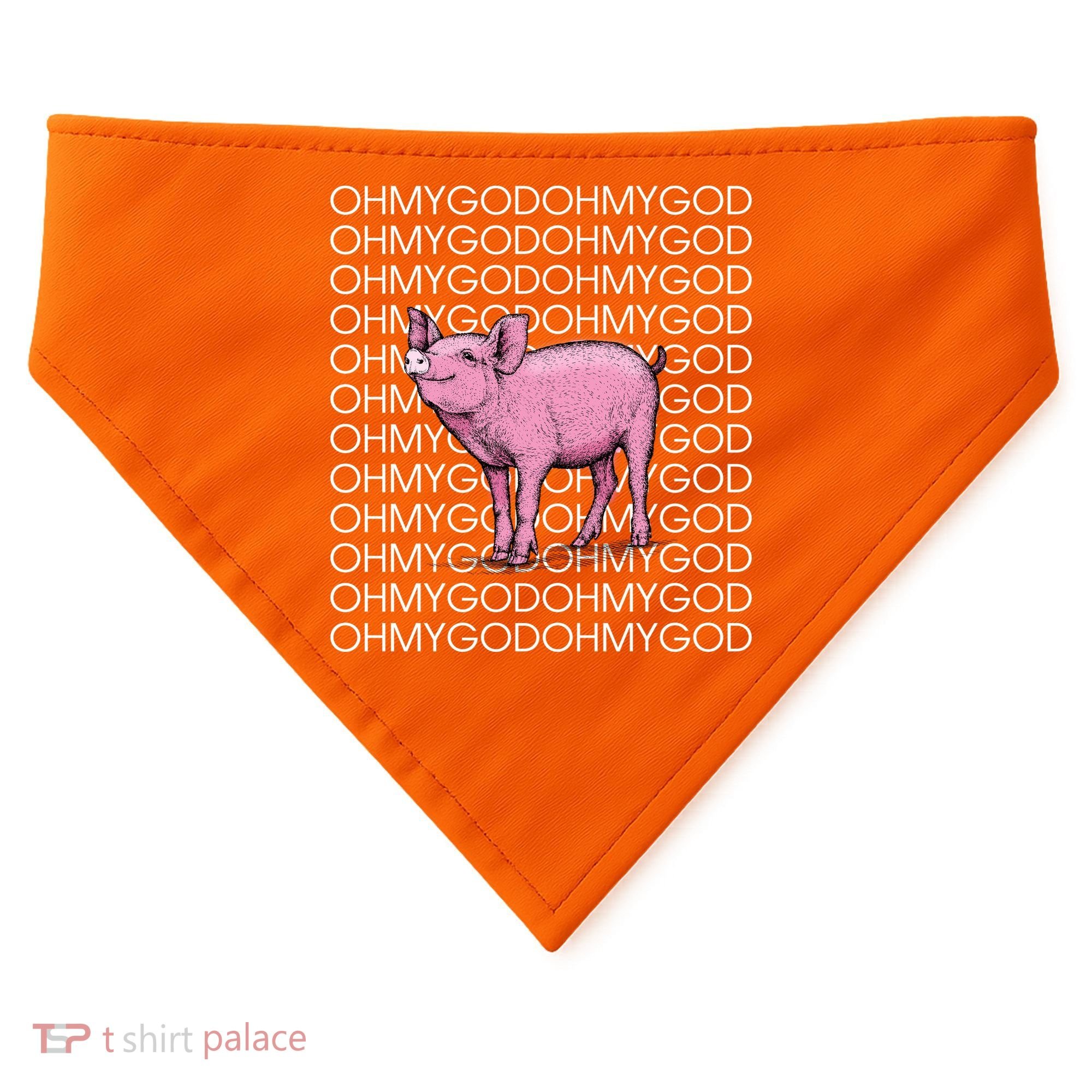 Oh My God Pig USA-Made Doggie Bandana