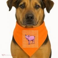 Oh My God Pig USA-Made Doggie Bandana thumb 1