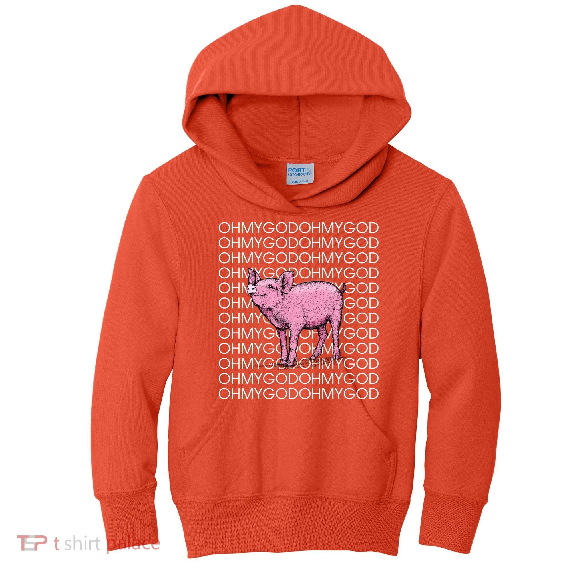 Oh My God Pig Kids Hoodie