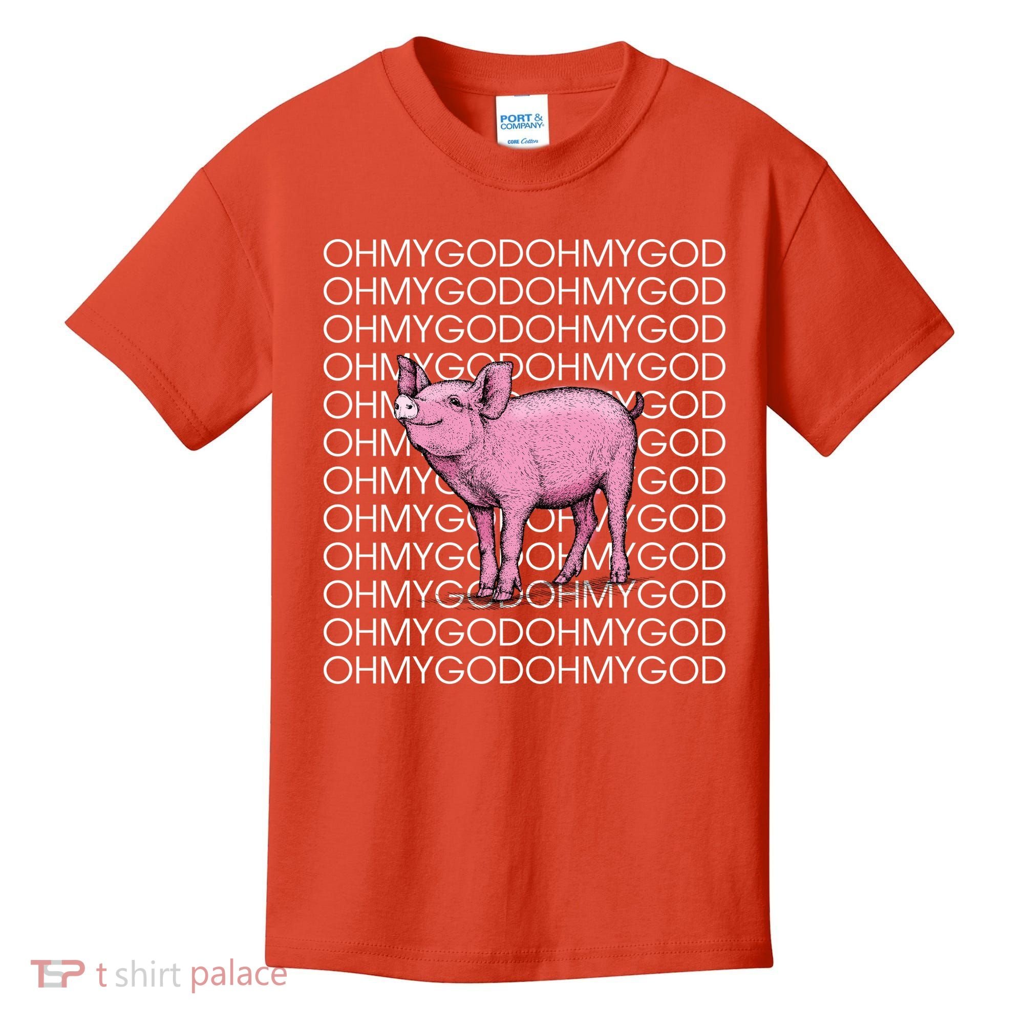 Oh My God Pig Kids T-Shirt