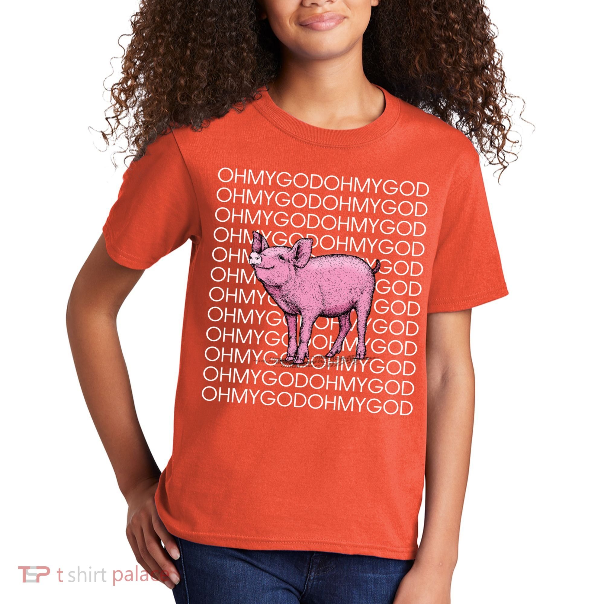 Oh My God Pig Kids T-Shirt