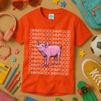 Oh My God Pig Kids T-Shirt thumb 3
