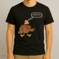 Oh Shit It's Thanksgiving T-Shirt thumb 3