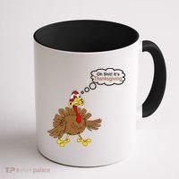 Oh Shit It's Thanksgiving Coffee Mug thumb 1
