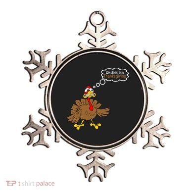 Oh Shit It's Thanksgiving Ornament