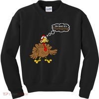 Oh Shit It's Thanksgiving Kids Sweatshirt thumb 0