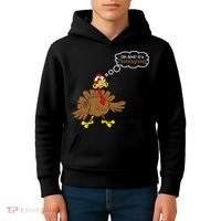 Oh Shit It's Thanksgiving Kids Hoodie thumb 4