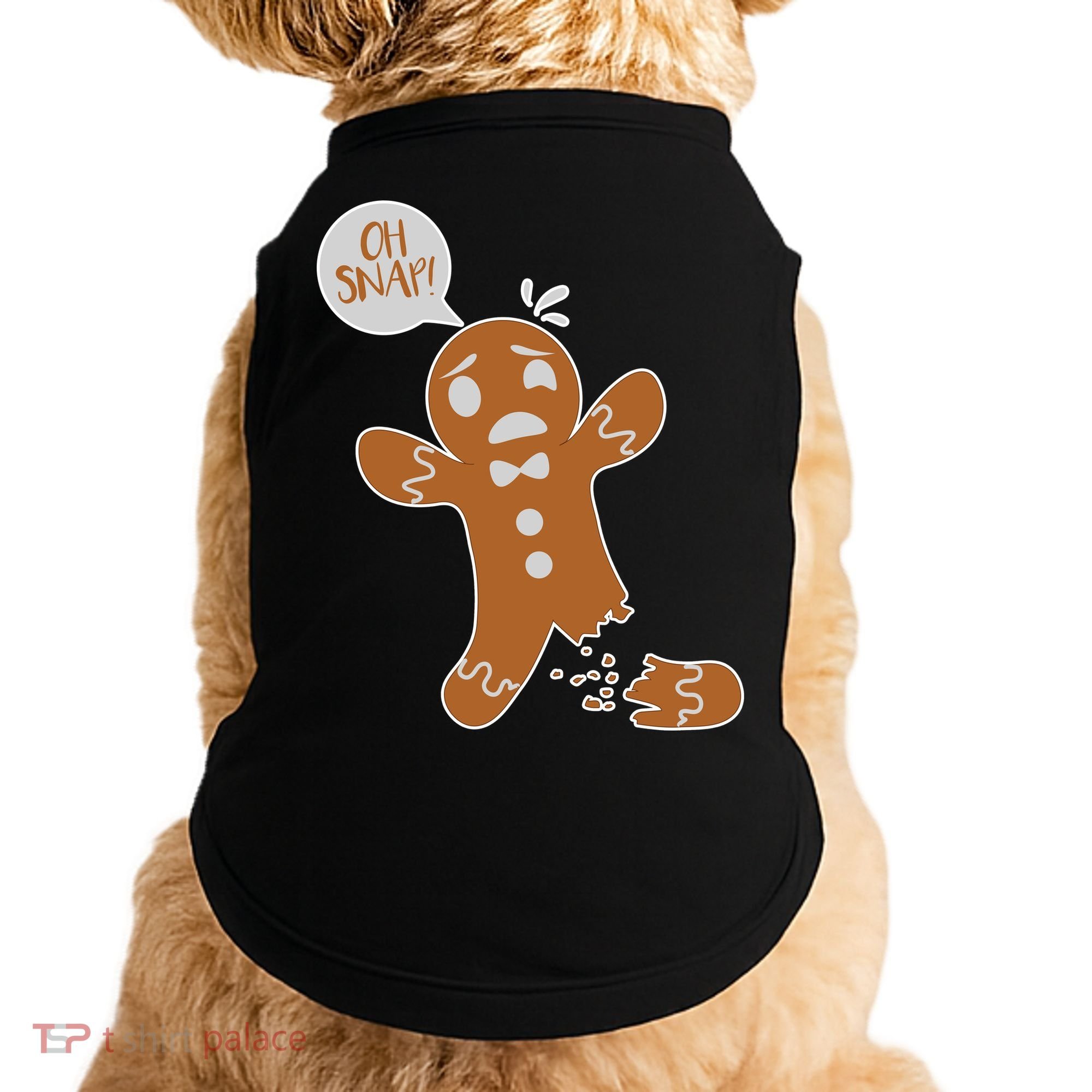 Oh Snap! Funny Gingerbread Christmas Doggie Tank