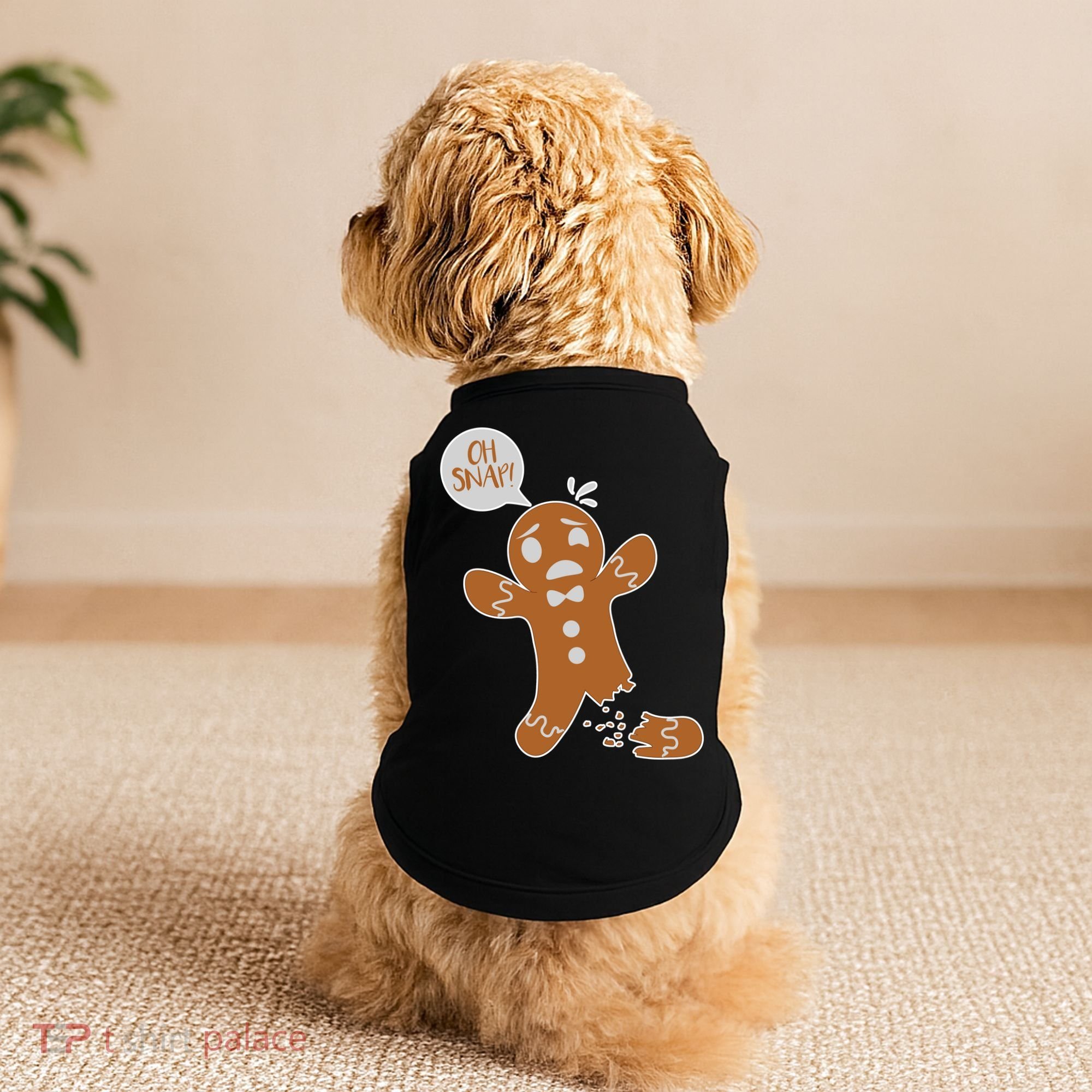 Oh Snap! Funny Gingerbread Christmas Doggie Tank