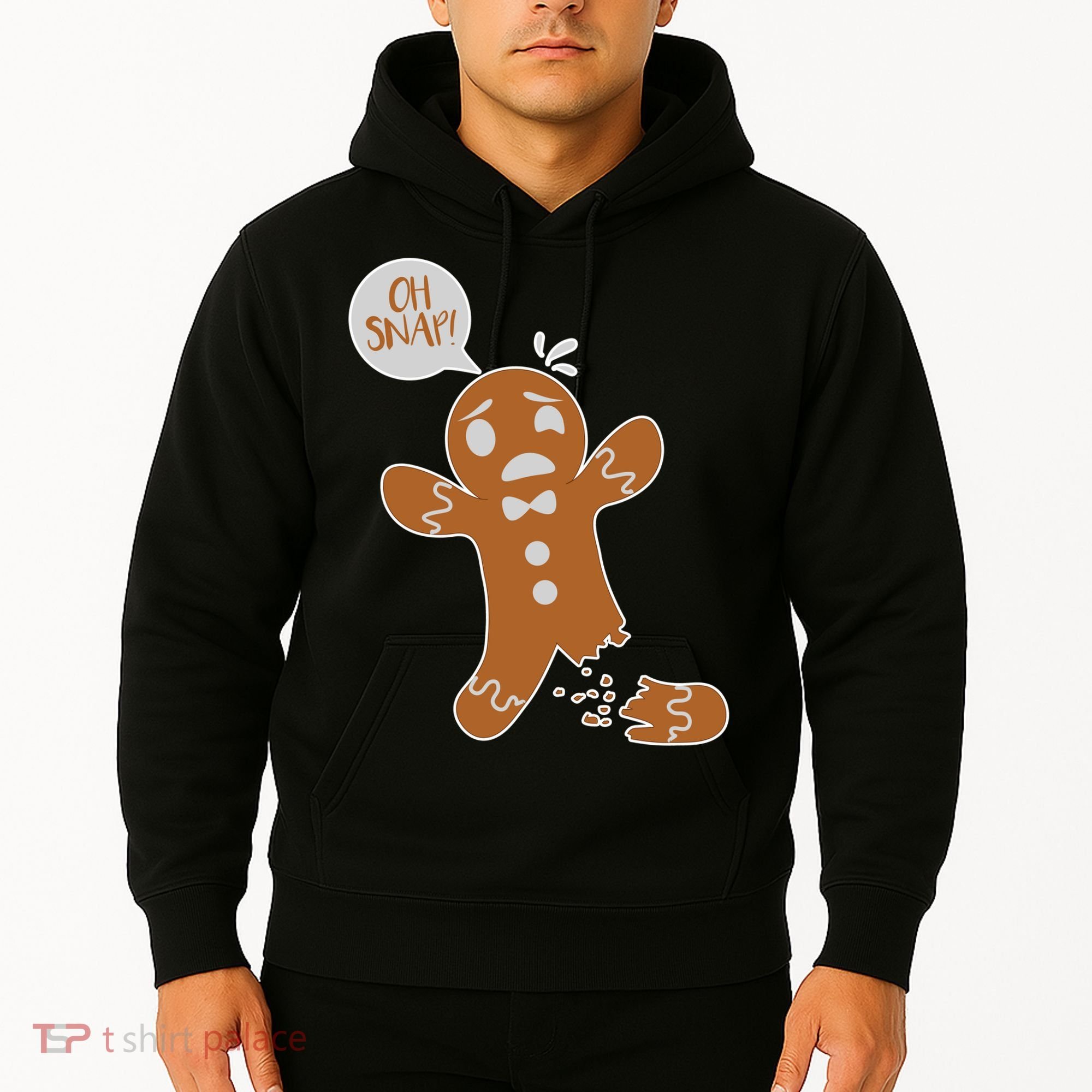 Oh Snap! Funny Gingerbread Christmas Hoodie