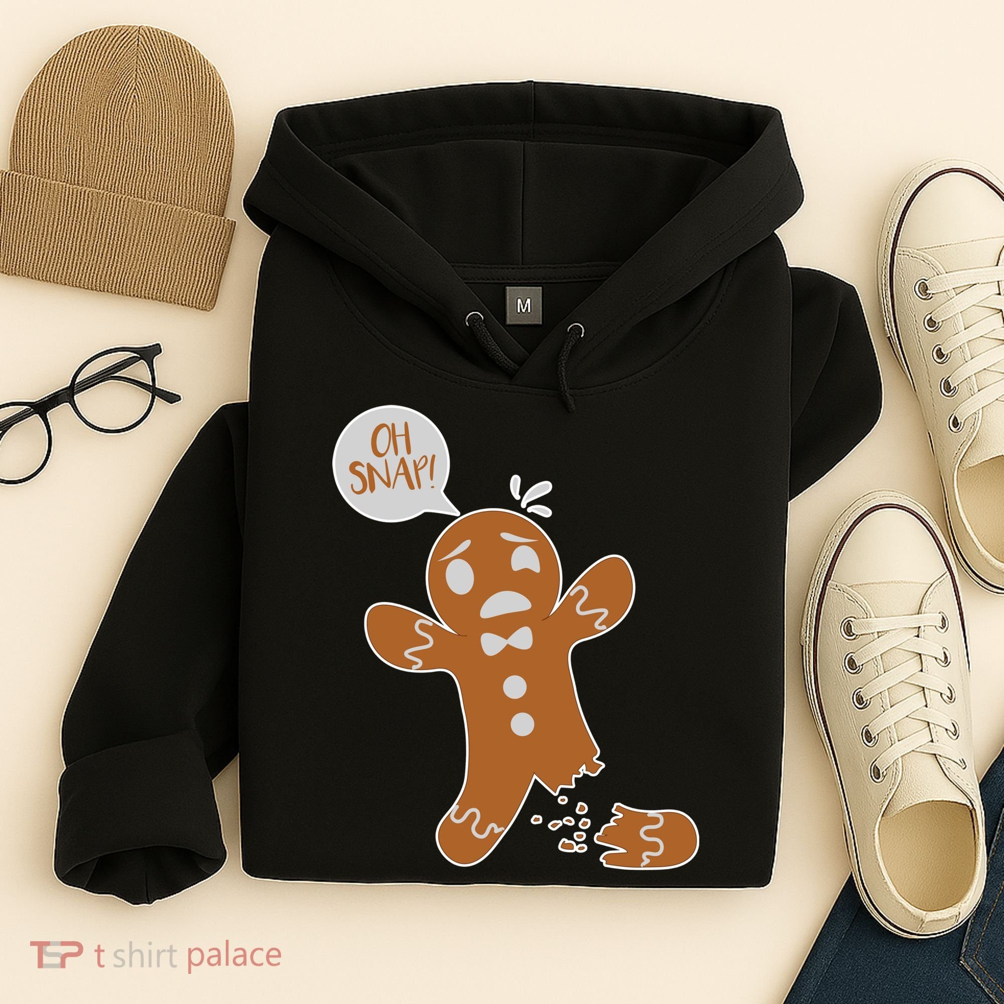 Oh Snap! Funny Gingerbread Christmas Hoodie
