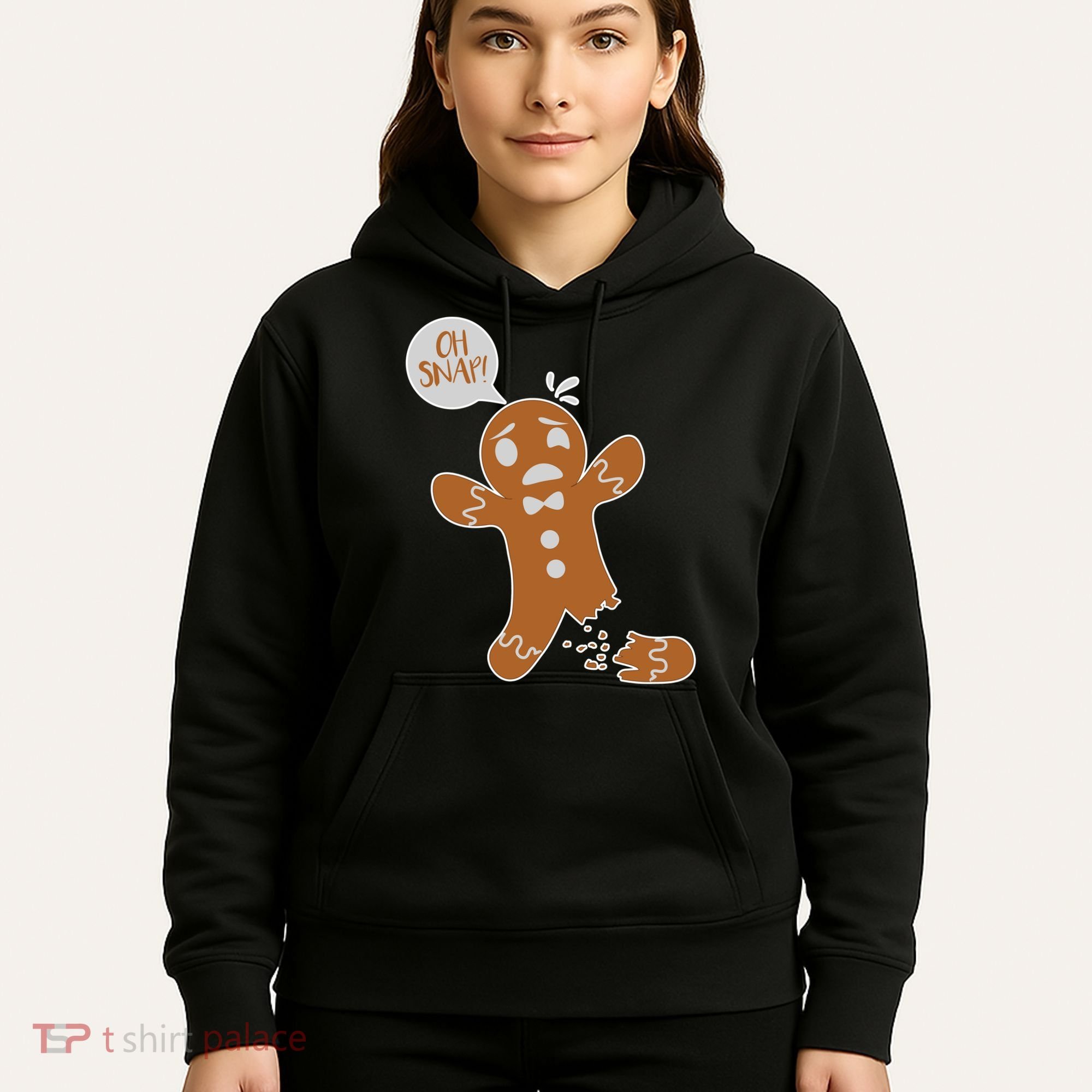 Oh Snap! Funny Gingerbread Christmas Hoodie