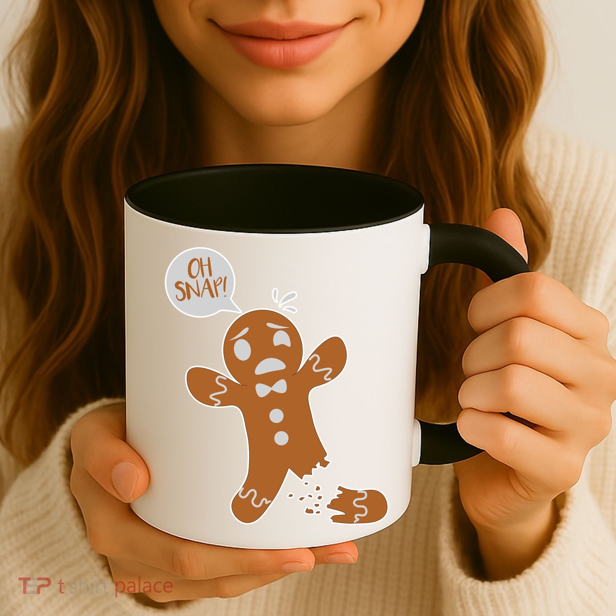 Oh Snap! Funny Gingerbread Christmas Coffee Mug