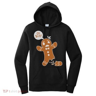 Oh Snap! Funny Gingerbread Christmas Women's Hoodie