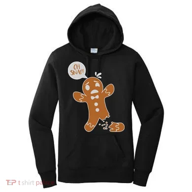 Oh Snap! Funny Gingerbread Christmas Women's Hoodie