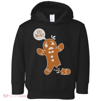 Oh Snap! Funny Gingerbread Christmas Toddler Hoodie