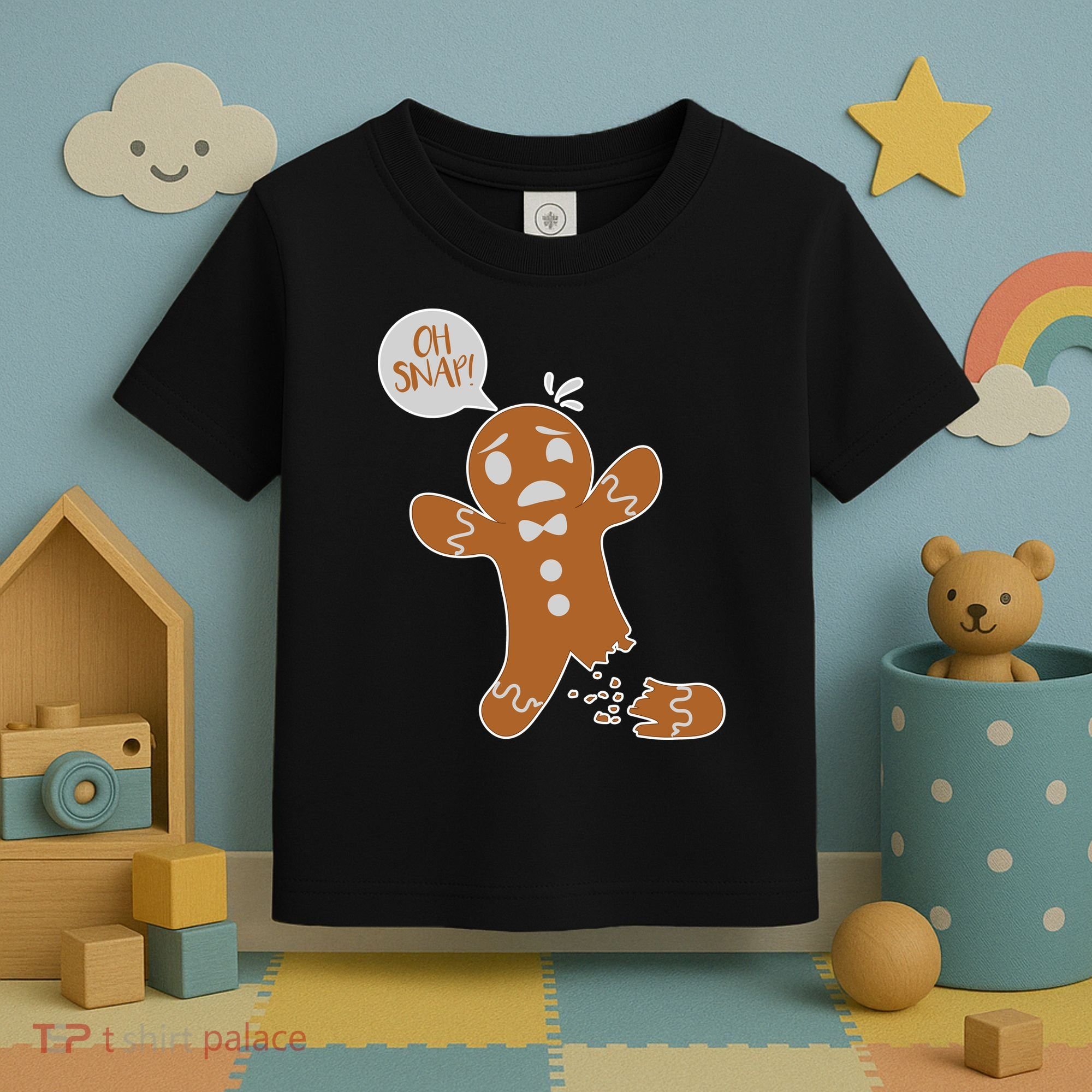 Oh Snap! Funny Gingerbread Christmas Toddler T-Shirt