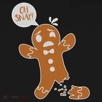 Oh Snap! Funny Gingerbread Christmas Toddler T-Shirt thumb 4