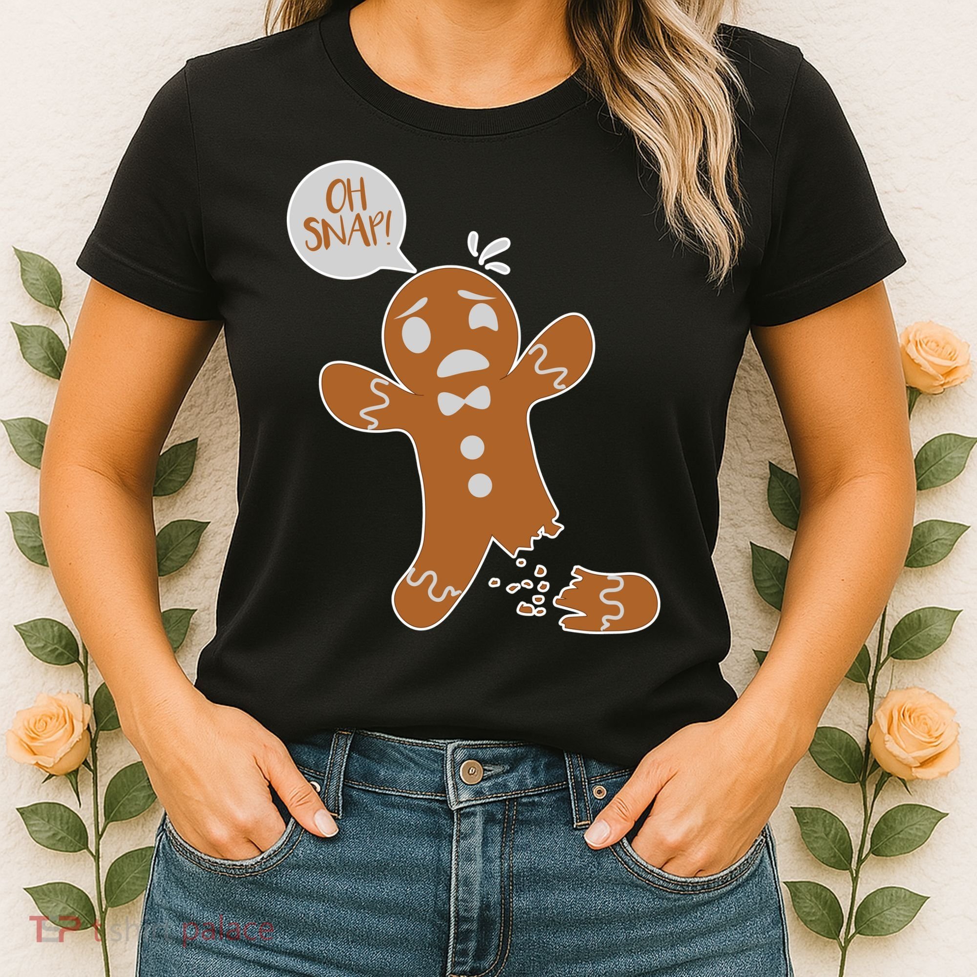 Oh Snap! Funny Gingerbread Christmas Women's T-Shirt