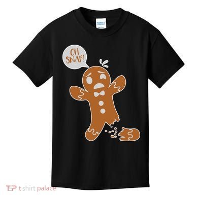 Oh Snap! Funny Gingerbread Christmas Kids T-Shirt