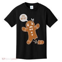 Oh Snap! Funny Gingerbread Christmas Kids T-Shirt thumb 0