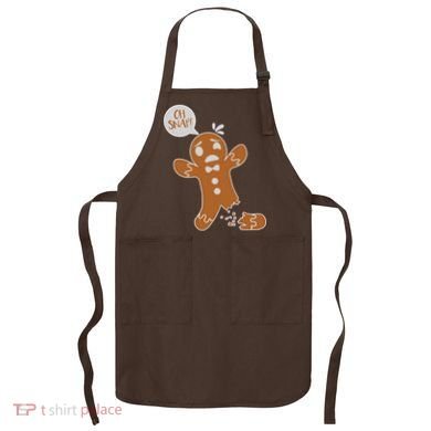 Oh Snap! Funny Gingerbread Christmas Apron
