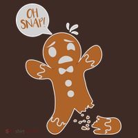 Oh Snap! Funny Gingerbread Christmas Apron thumb 3