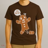 Oh Snap! Funny Gingerbread Christmas T-Shirt thumb 3