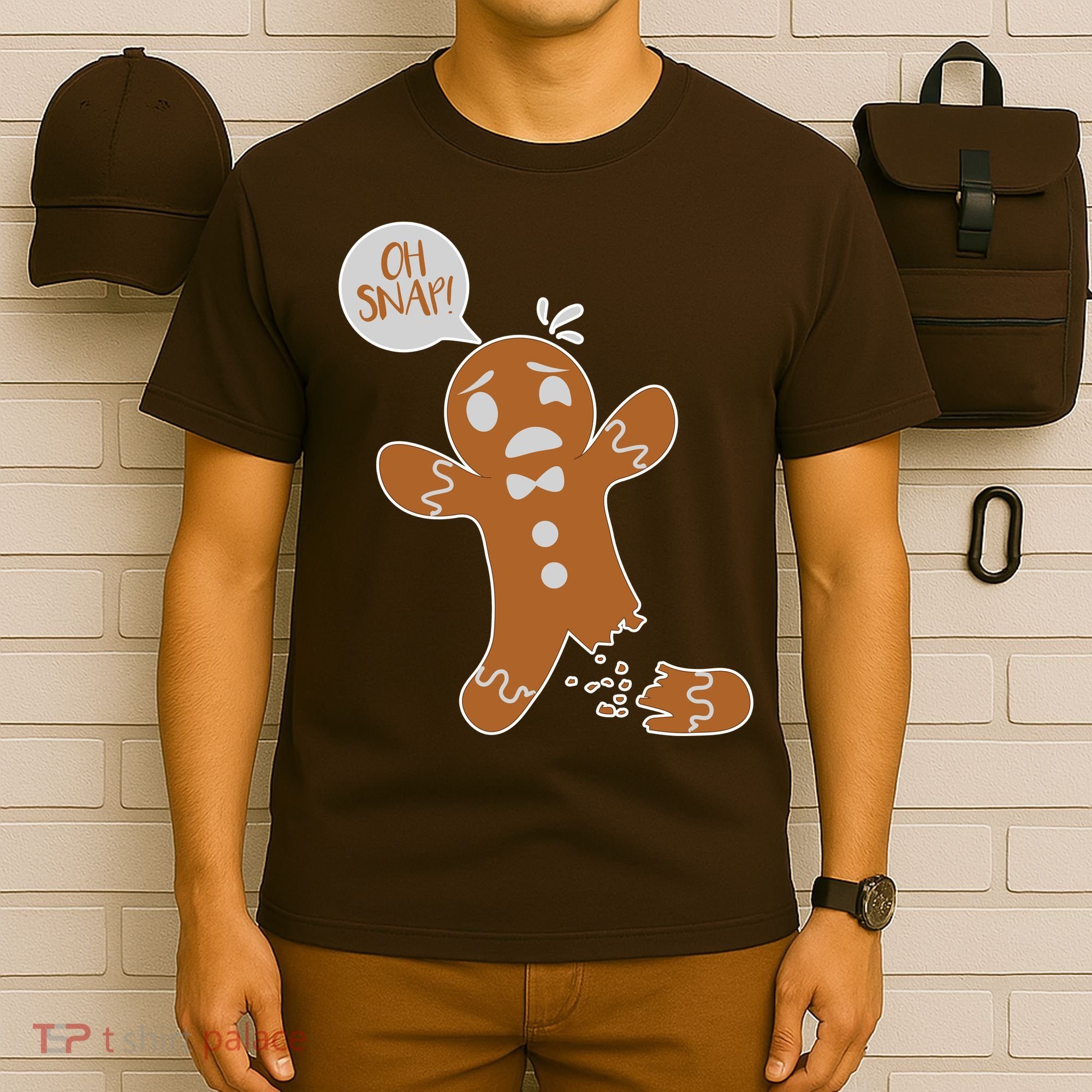 Oh Snap! Funny Gingerbread Christmas T-Shirt