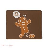 Oh Snap! Funny Gingerbread Christmas Mousepad thumb 0