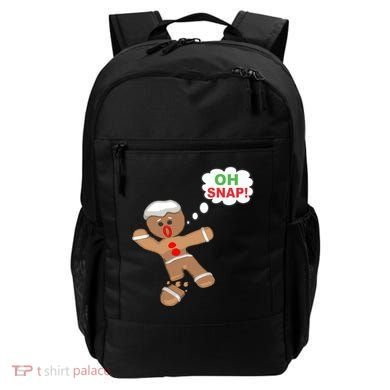 Oh Snap Gingerbread Funny Christmas Design Backpack