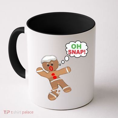 Oh Snap Gingerbread Funny Christmas Design Coffee Mug