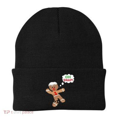 Oh Snap Gingerbread Funny Christmas Design Beanie