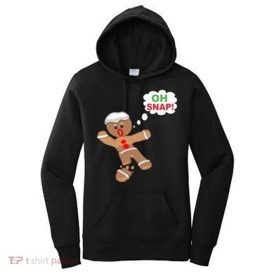 Oh Snap Gingerbread Funny Christmas Design Women's Hoodie