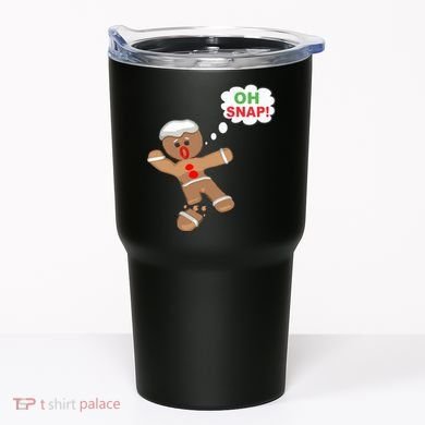Oh Snap Gingerbread Funny Christmas Design Tumbler