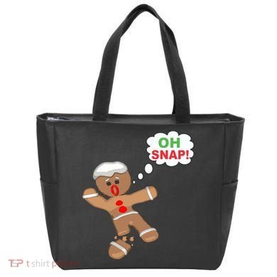 Oh Snap Gingerbread Funny Christmas Design Tote Bag