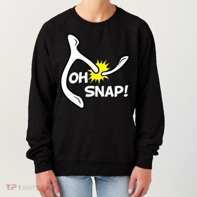 Oh Snap Lucky Wishbone Thanksgiving Women's Sweatshirt