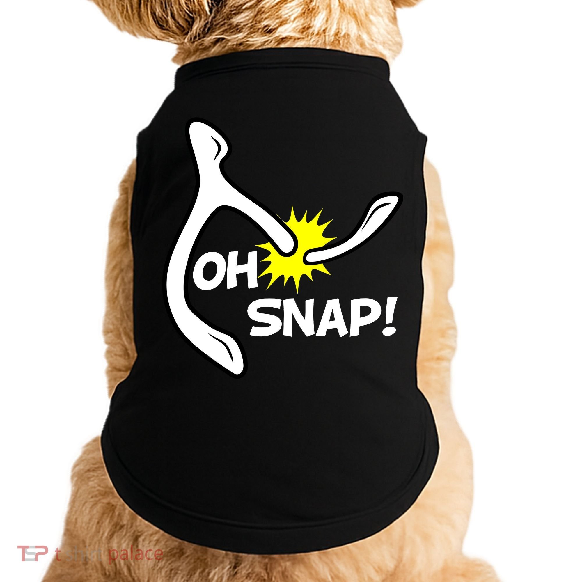 Oh Snap Lucky Wishbone Thanksgiving Doggie Tank