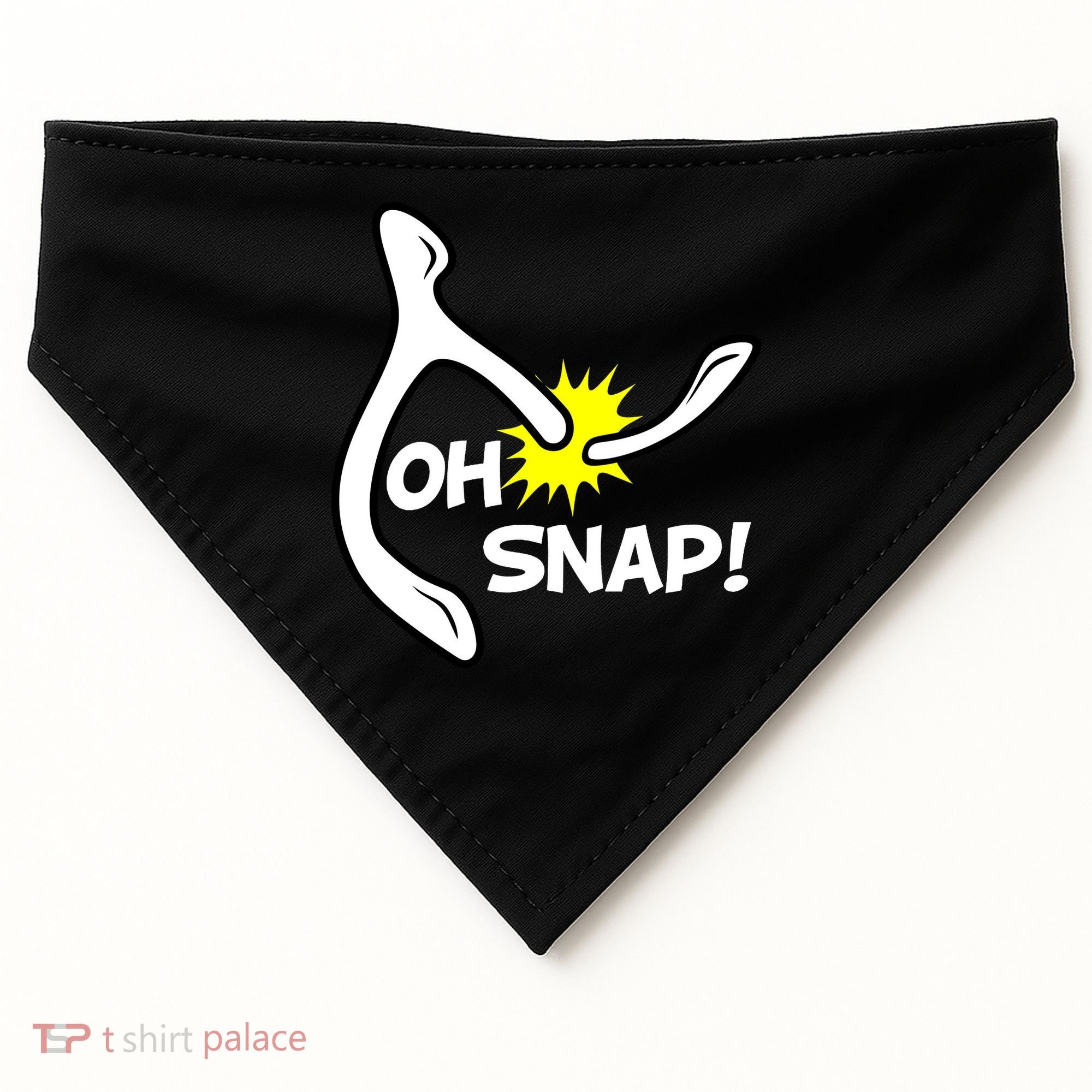 Oh Snap Lucky Wishbone Thanksgiving USA-Made Doggie Bandana