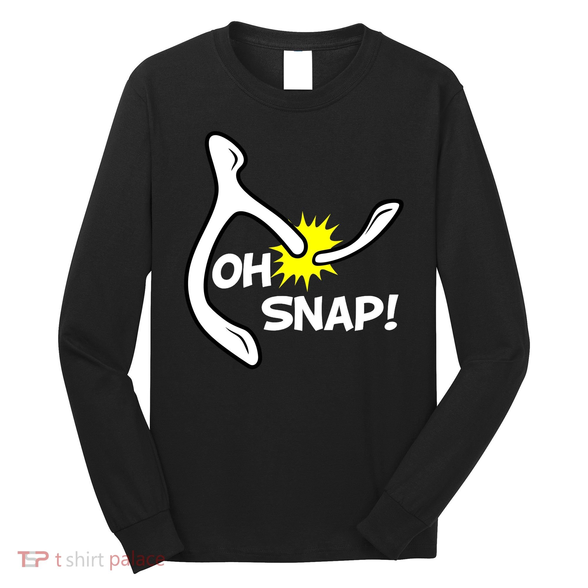 Oh Snap Lucky Wishbone Thanksgiving Long Sleeve Shirt