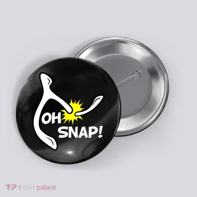 Oh Snap Lucky Wishbone Thanksgiving Button