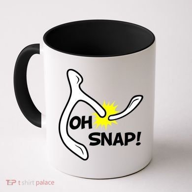Oh Snap Lucky Wishbone Thanksgiving Coffee Mug